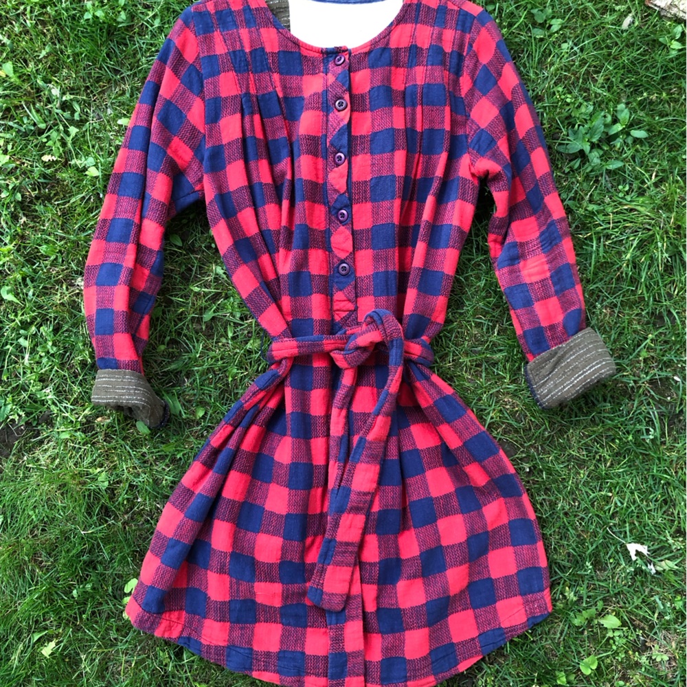 Ace & Jig Tunic or Mini Dress size Medium Red and Blue